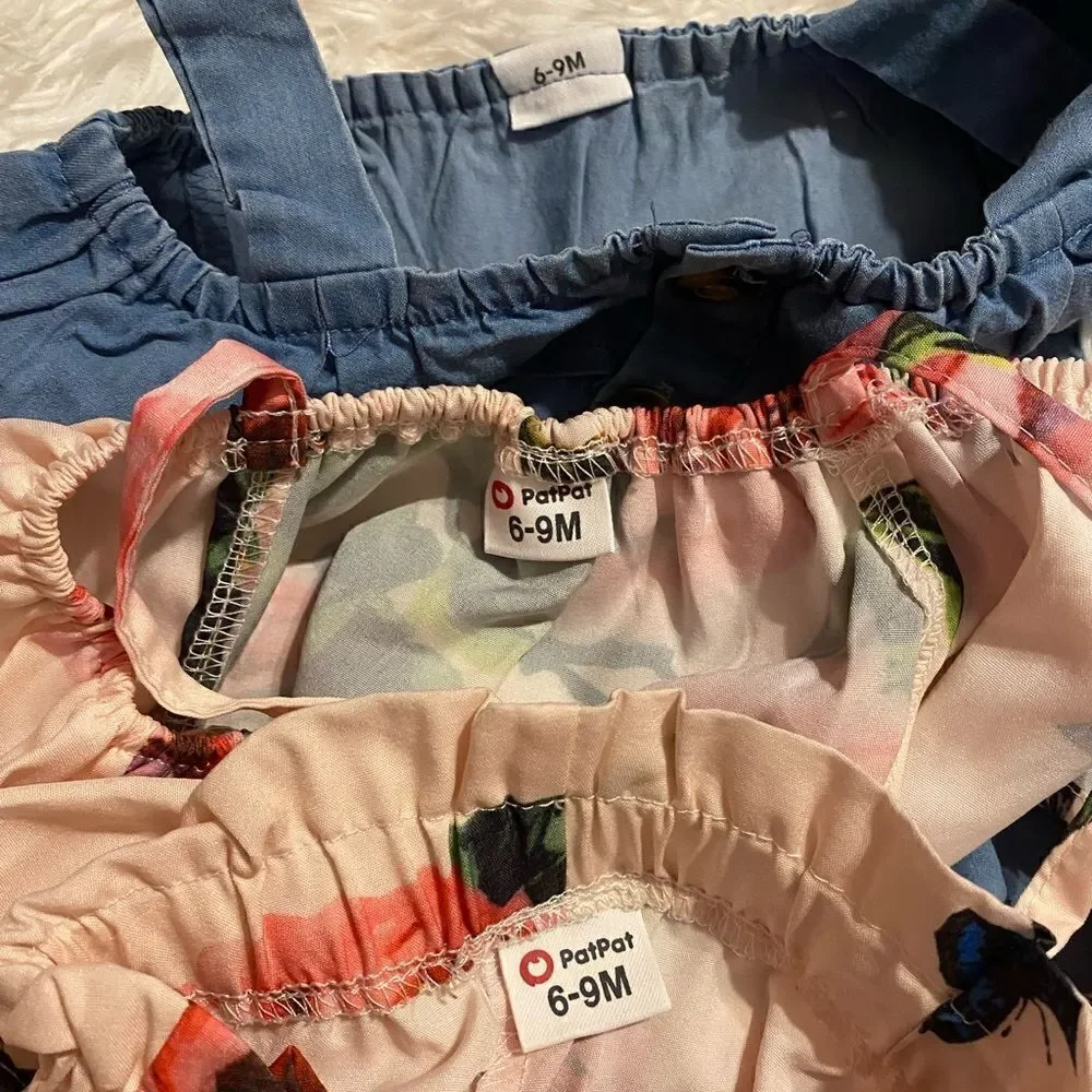 (2) PatPat 6-9M Baby Girl Outfits
